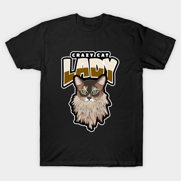 CRAZY Cat Lady Cat Lover Gifts T-Shirt by SartorisArt1